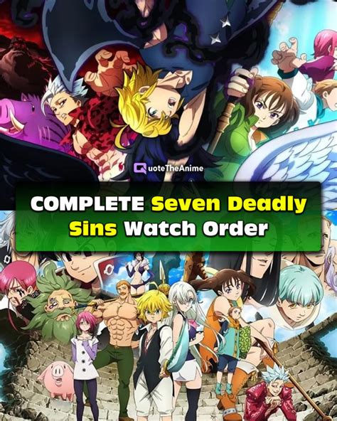 how to watch seven deadly sins in order|nanatsu no taizai episode list.